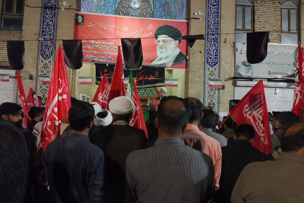 تشییع پیکر مطهر شهید احسان باروبختیاری در حاجی‌آباد
