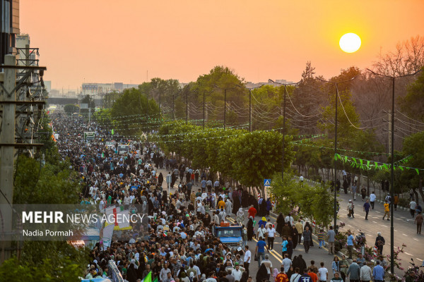 Marcha kilométrica de Ghadir en las provincias